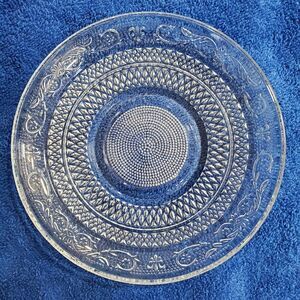 Malaysia clear glass dessert plate